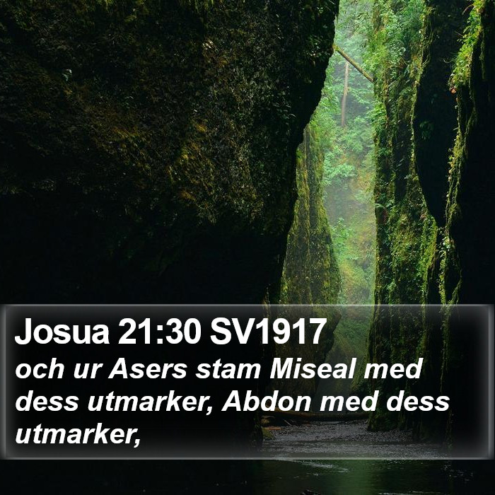 Josua 21:30 SV1917 Bible Study