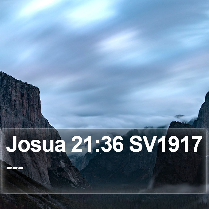 Josua 21:36 SV1917 Bible Study