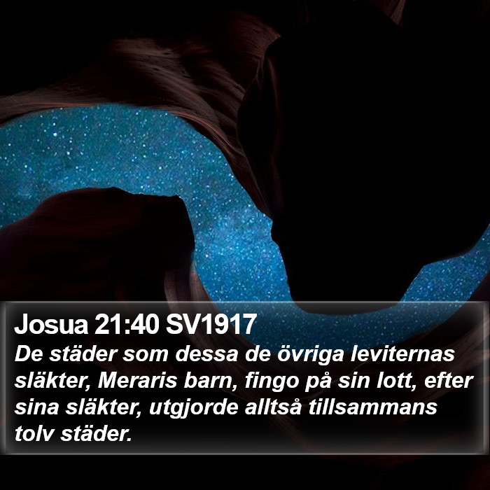 Josua 21:40 SV1917 Bible Study