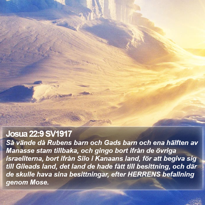 Josua 22:9 SV1917 Bible Study