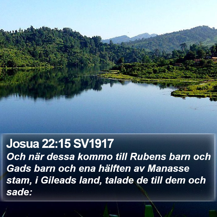 Josua 22:15 SV1917 Bible Study