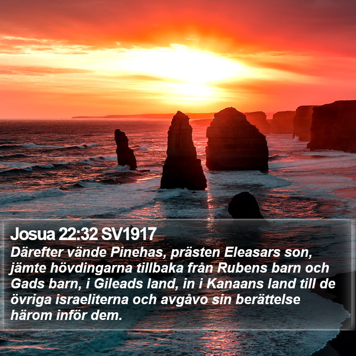 Josua 22:32 SV1917 Bible Study
