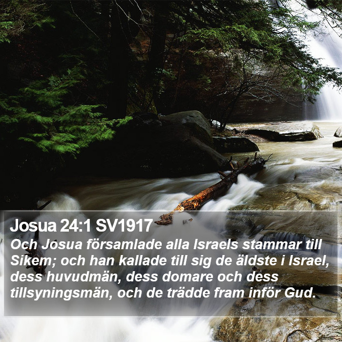 Josua 24:1 SV1917 Bible Study