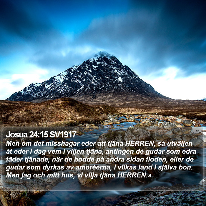 Josua 24:15 SV1917 Bible Study