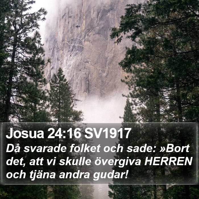 Josua 24:16 SV1917 Bible Study