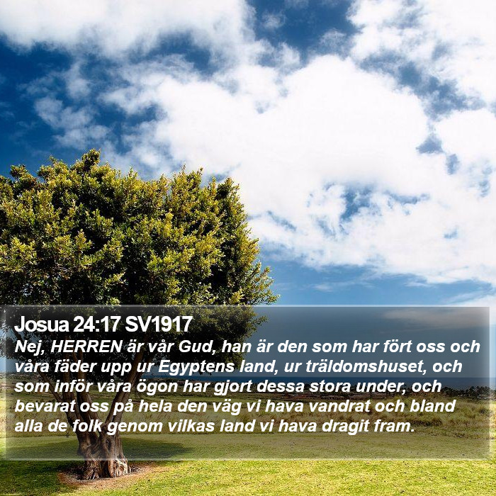 Josua 24:17 SV1917 Bible Study