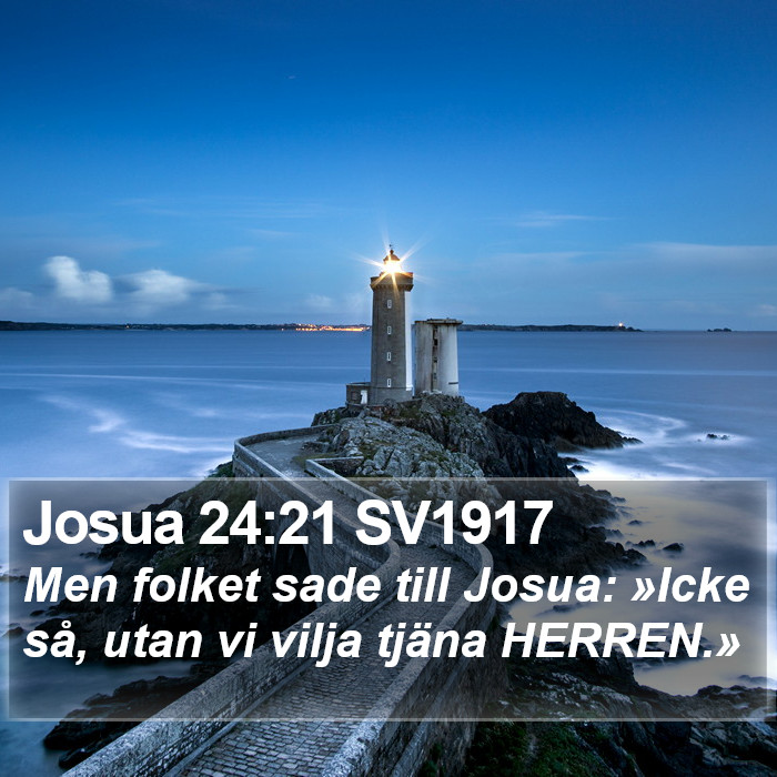 Josua 24:21 SV1917 Bible Study