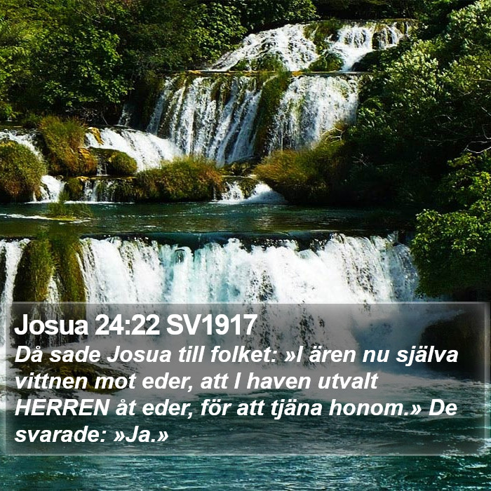 Josua 24:22 SV1917 Bible Study