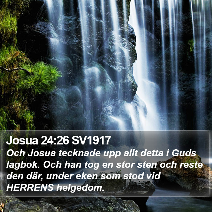 Josua 24:26 SV1917 Bible Study