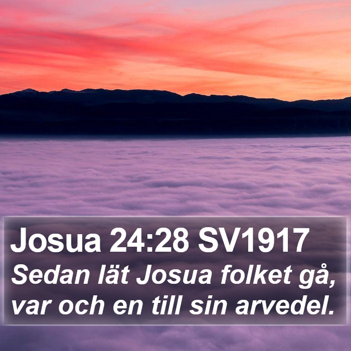 Josua 24:28 SV1917 Bible Study