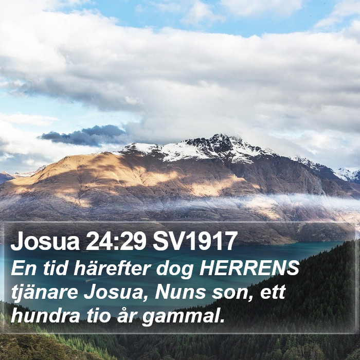 Josua 24:29 SV1917 Bible Study