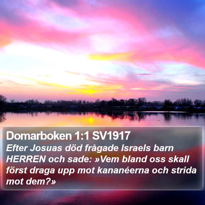 Domarboken 1:1 SV1917 Bible Study