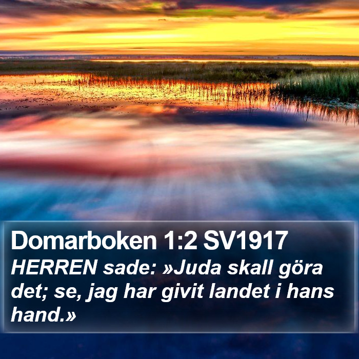 Domarboken 1:2 SV1917 Bible Study