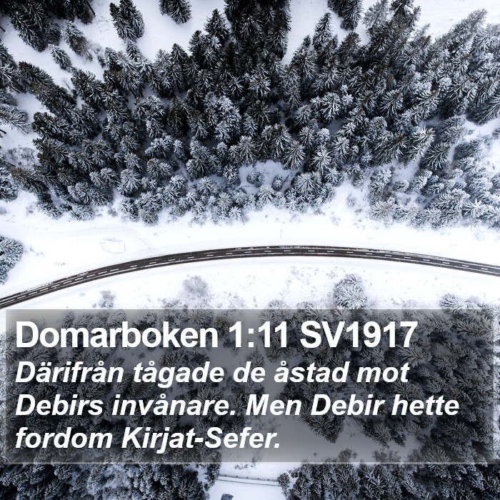 Domarboken 1:11 SV1917 Bible Study