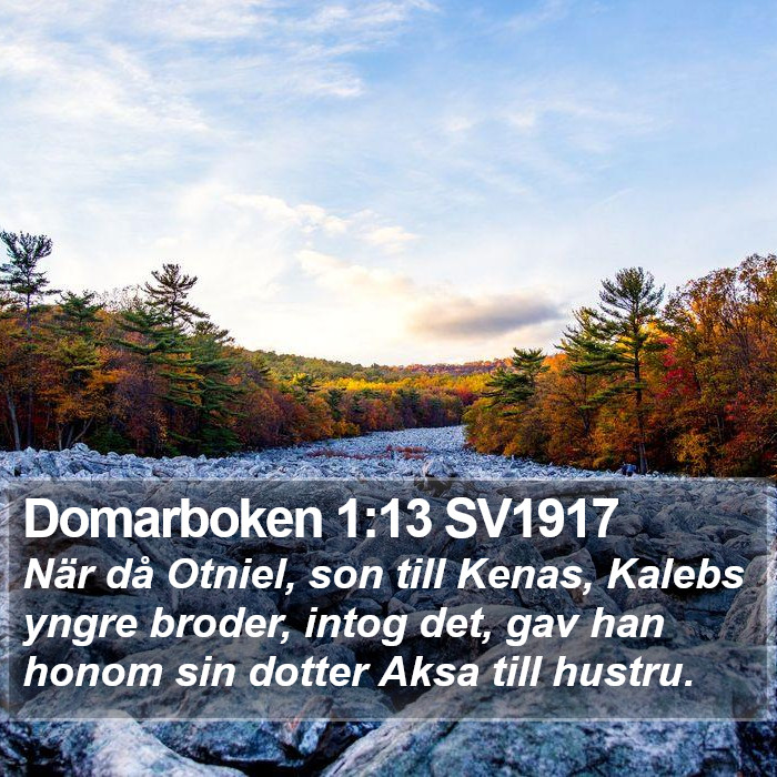 Domarboken 1:13 SV1917 Bible Study