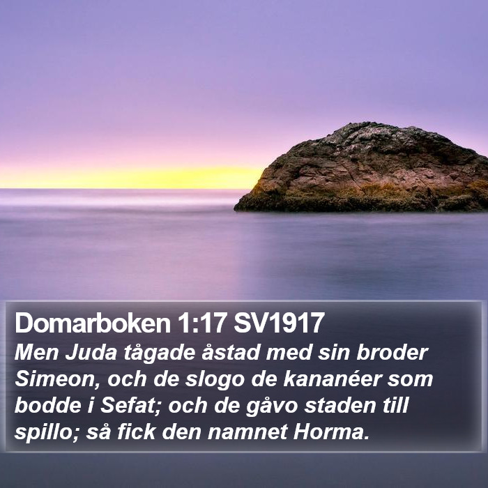 Domarboken 1:17 SV1917 Bible Study