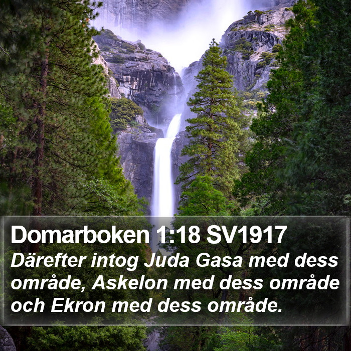 Domarboken 1:18 SV1917 Bible Study