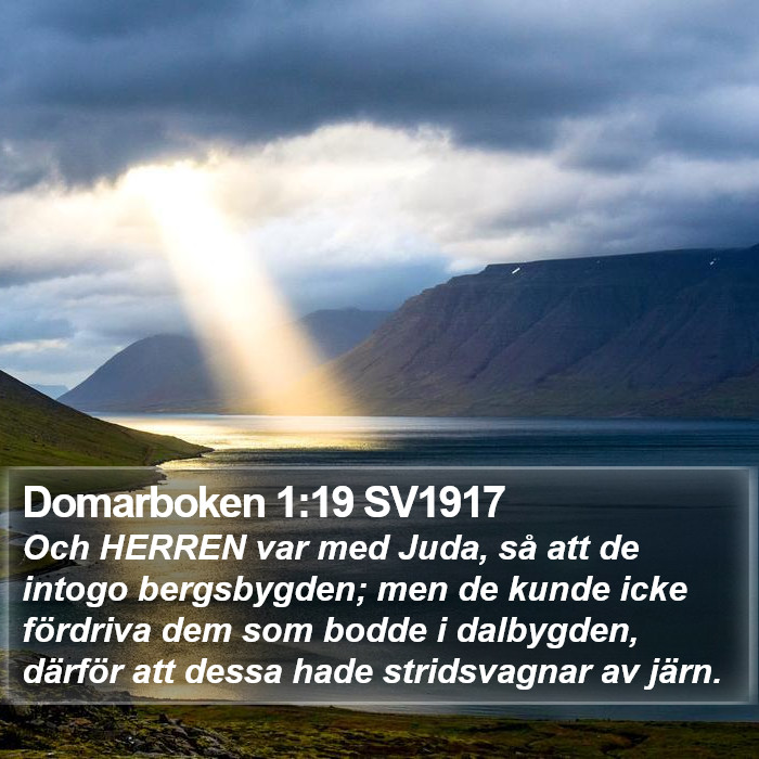 Domarboken 1:19 SV1917 Bible Study