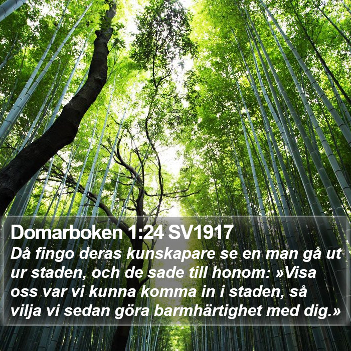 Domarboken 1:24 SV1917 Bible Study