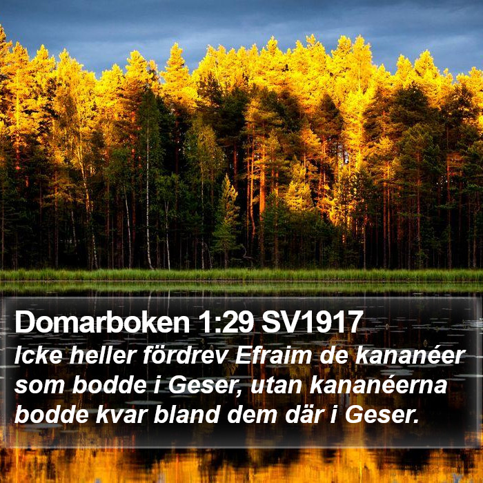 Domarboken 1:29 SV1917 Bible Study