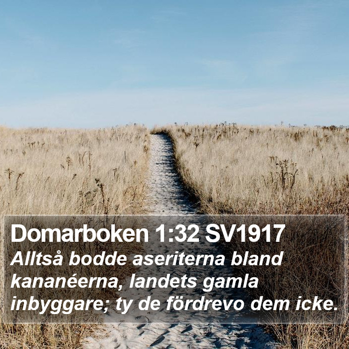 Domarboken 1:32 SV1917 Bible Study