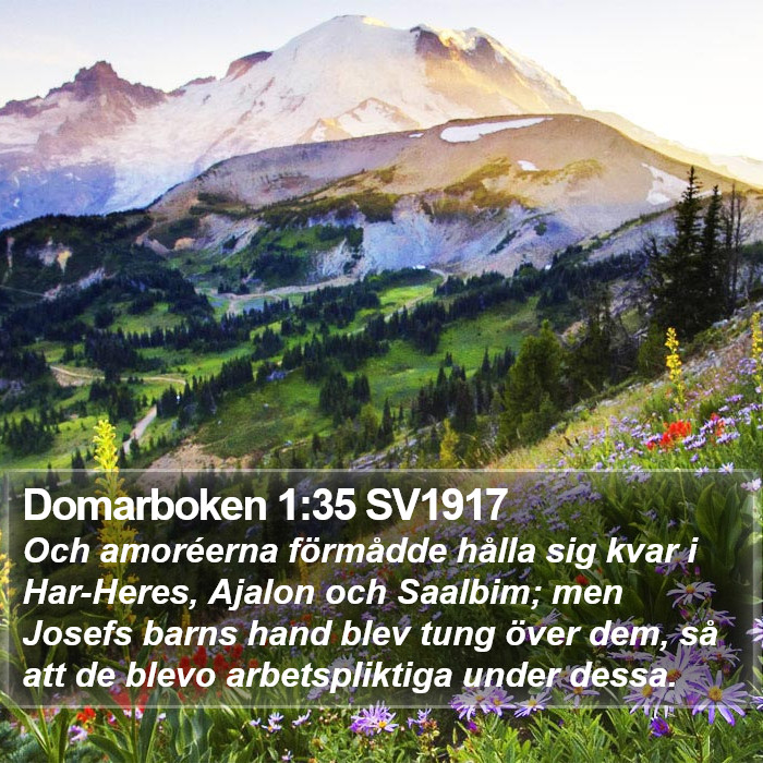 Domarboken 1:35 SV1917 Bible Study