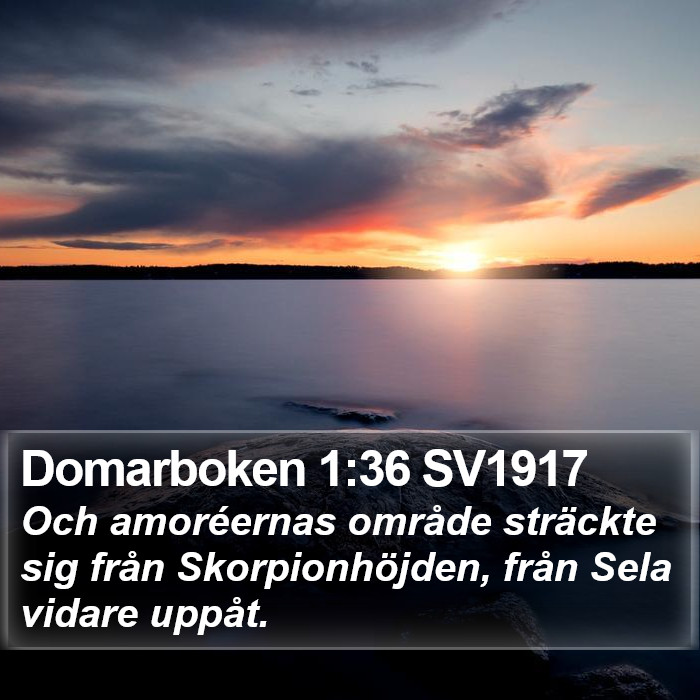 Domarboken 1:36 SV1917 Bible Study