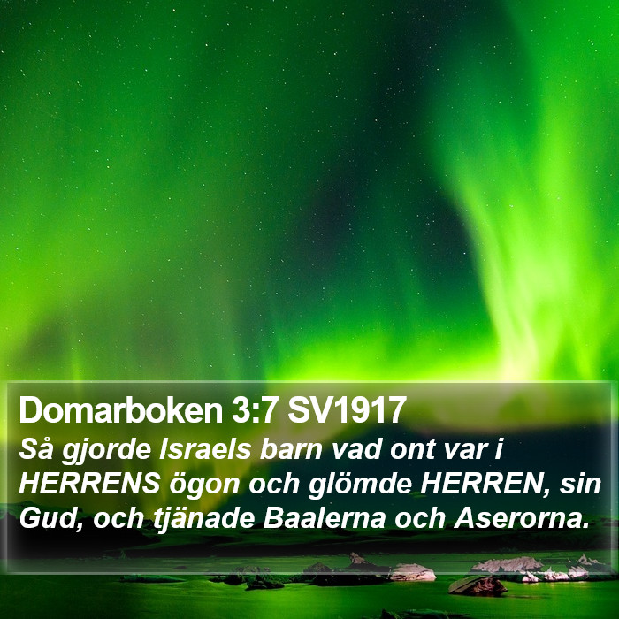 Domarboken 3:7 SV1917 Bible Study
