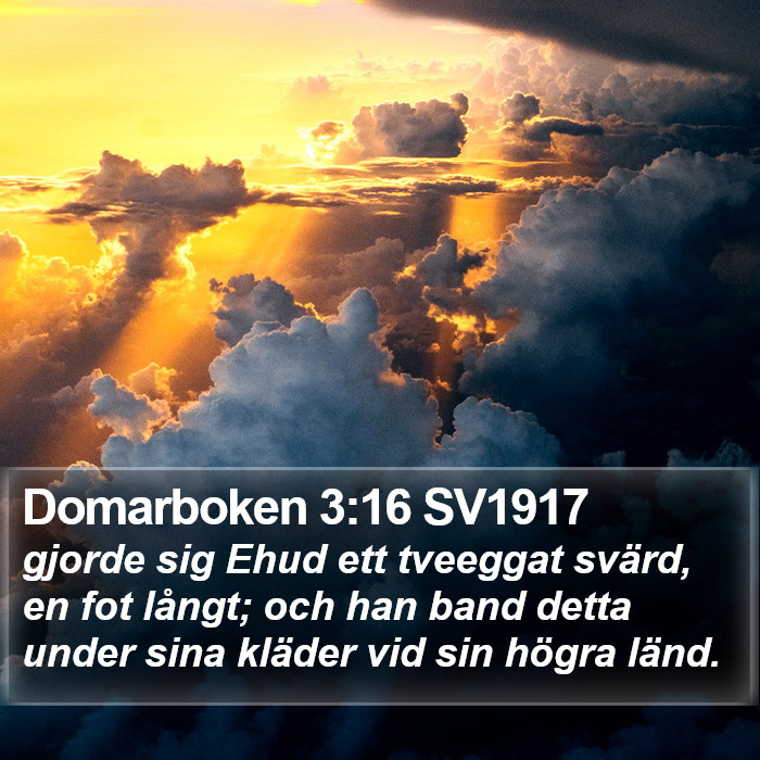 Domarboken 3:16 SV1917 Bible Study
