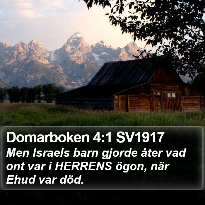 Domarboken 4:1 SV1917 Bible Study