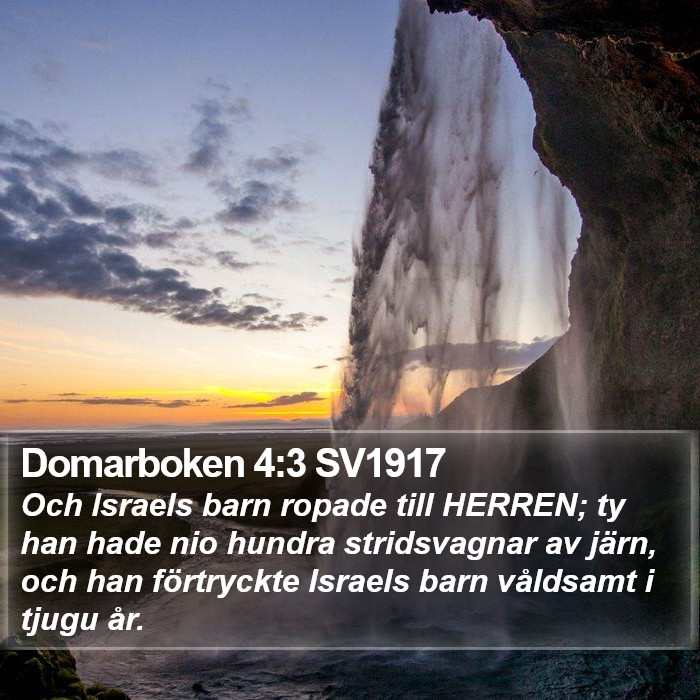 Domarboken 4:3 SV1917 Bible Study