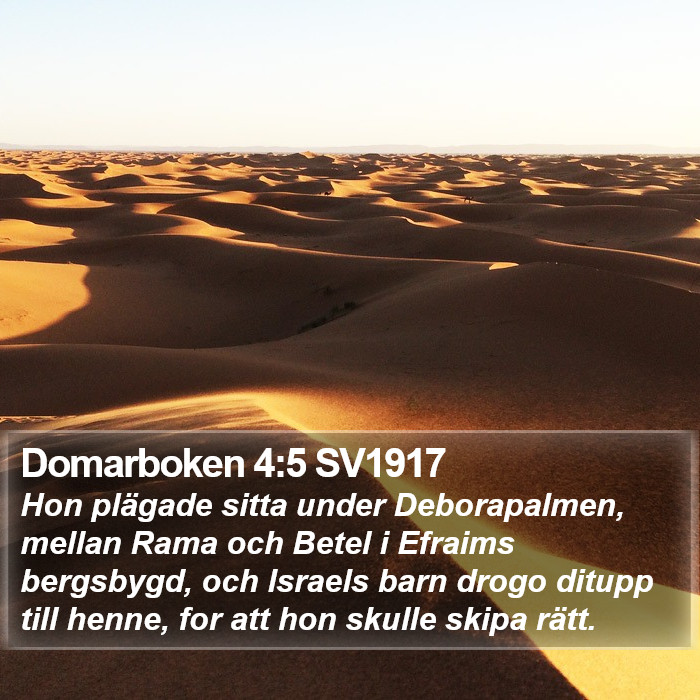 Domarboken 4:5 SV1917 Bible Study