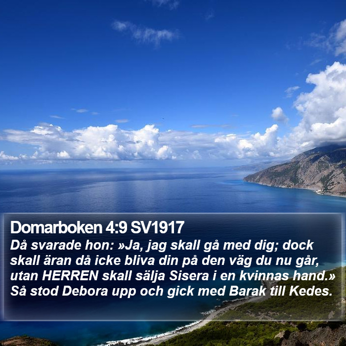 Domarboken 4:9 SV1917 Bible Study