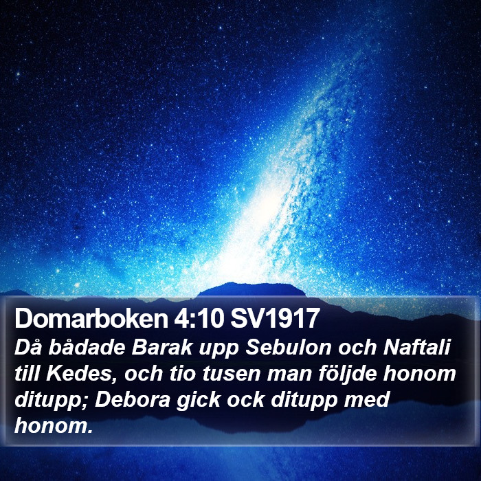 Domarboken 4:10 SV1917 Bible Study