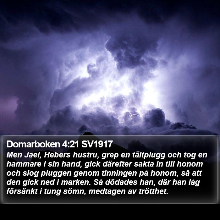 Domarboken 4:21 SV1917 Bible Study