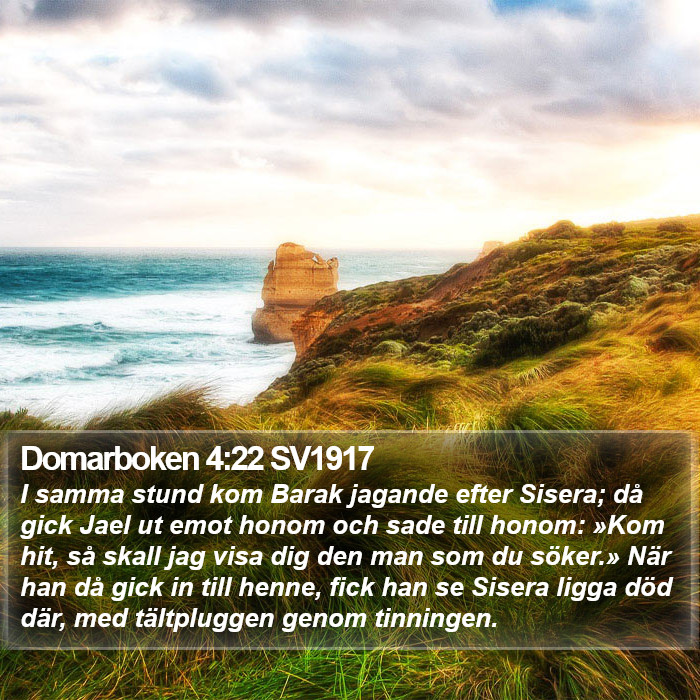 Domarboken 4:22 SV1917 Bible Study