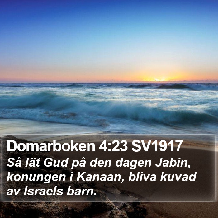 Domarboken 4:23 SV1917 Bible Study