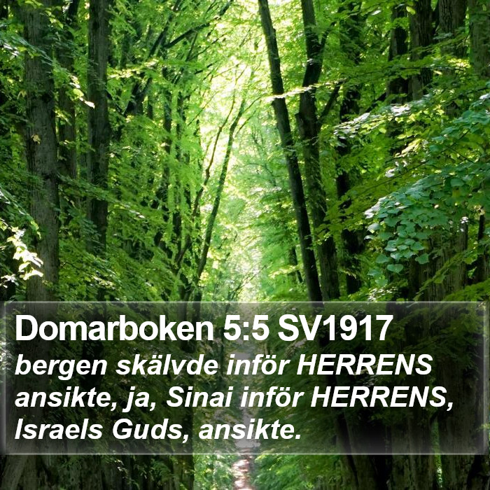 Domarboken 5:5 SV1917 Bible Study