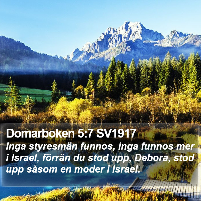 Domarboken 5:7 SV1917 Bible Study