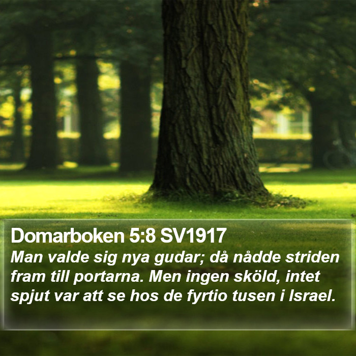 Domarboken 5:8 SV1917 Bible Study