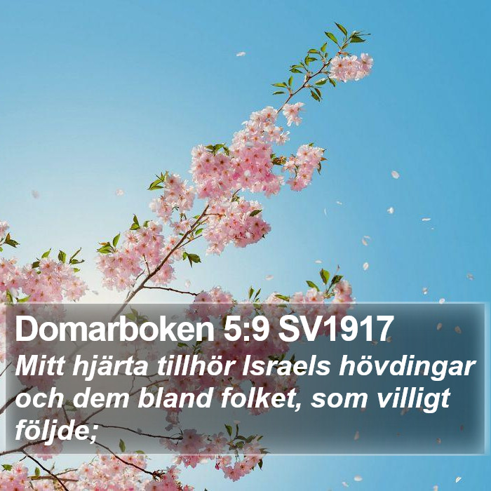 Domarboken 5:9 SV1917 Bible Study