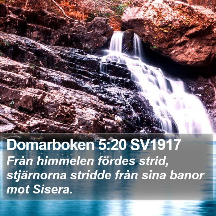 Domarboken 5:20 SV1917 Bible Study