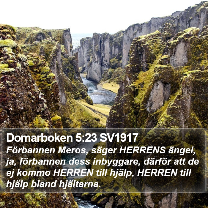 Domarboken 5:23 SV1917 Bible Study