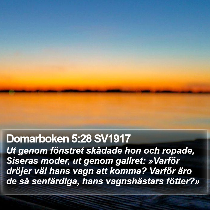 Domarboken 5:28 SV1917 Bible Study