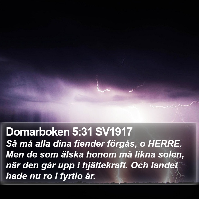 Domarboken 5:31 SV1917 Bible Study