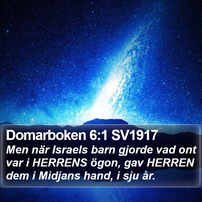 Domarboken 6:1 SV1917 Bible Study