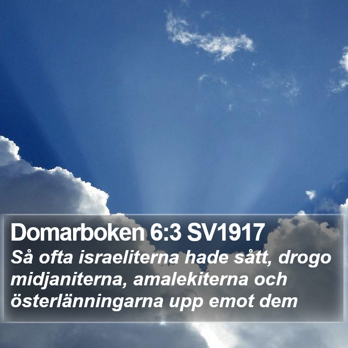 Domarboken 6:3 SV1917 Bible Study