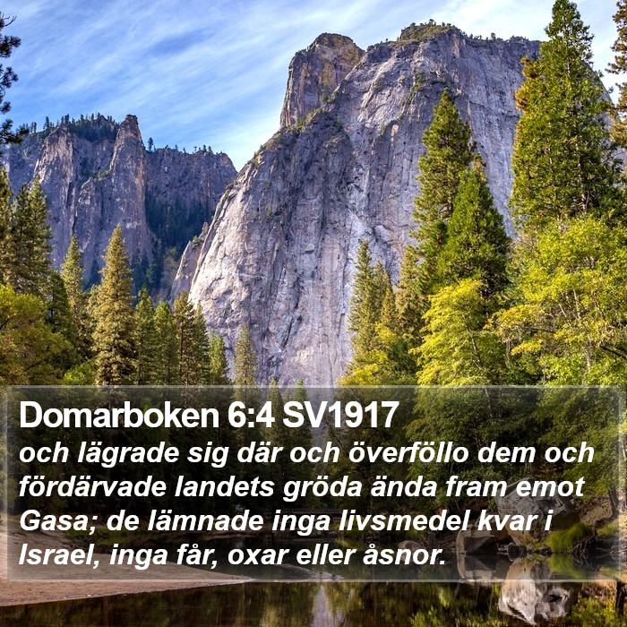 Domarboken 6:4 SV1917 Bible Study