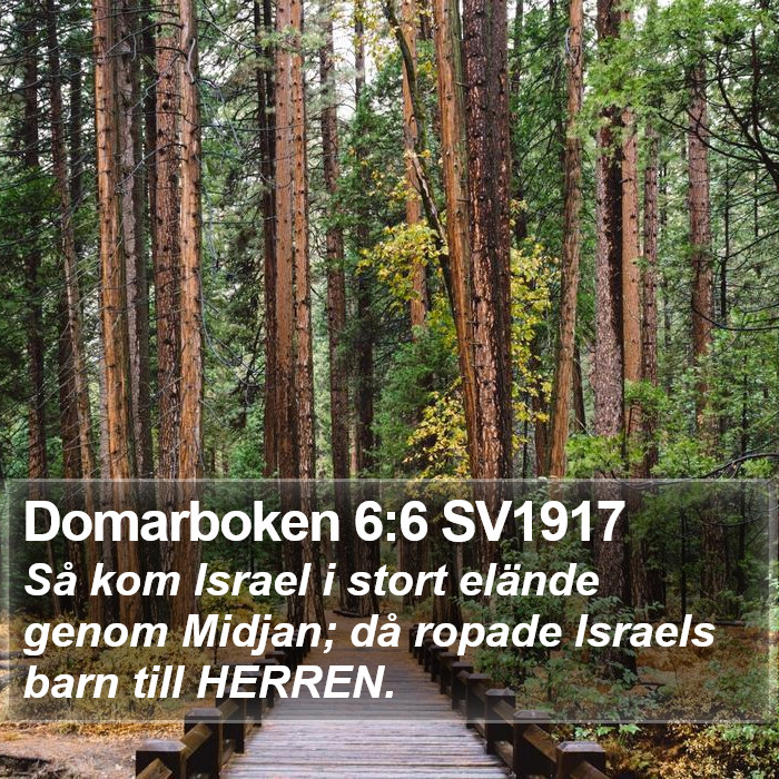 Domarboken 6:6 SV1917 Bible Study