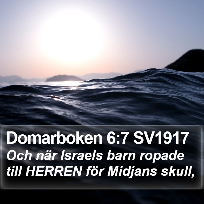 Domarboken 6:7 SV1917 Bible Study